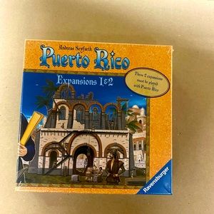 Puerto Rico board game expansions 1 & 2 from Rio Grande. New in shrink wrap.